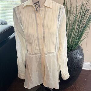 Cynthia Rowley Cream Blouse